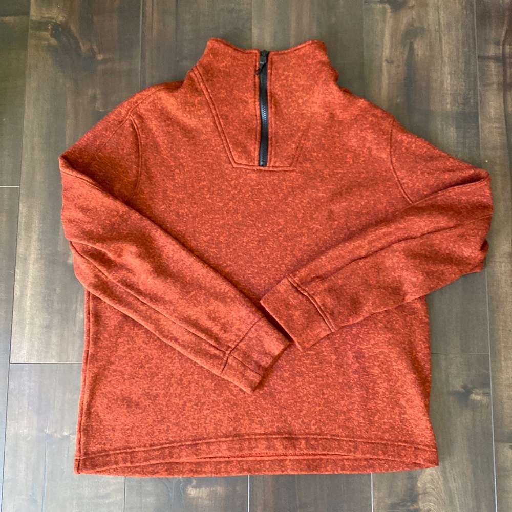 Heather Red Quarter Zip